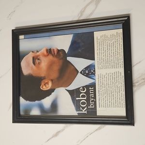Kobe bryant in a magazine and framed